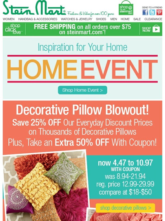 stein mart decorative pillows