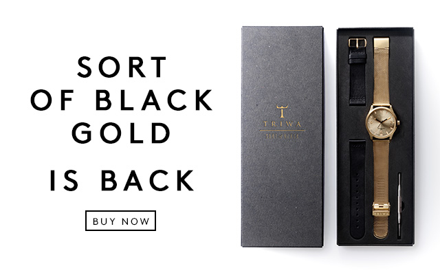 triwa sort of black gold