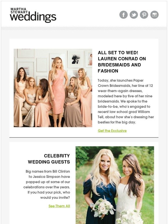 Lauren Conrad Launches a Line of Bridesmaid Dresses