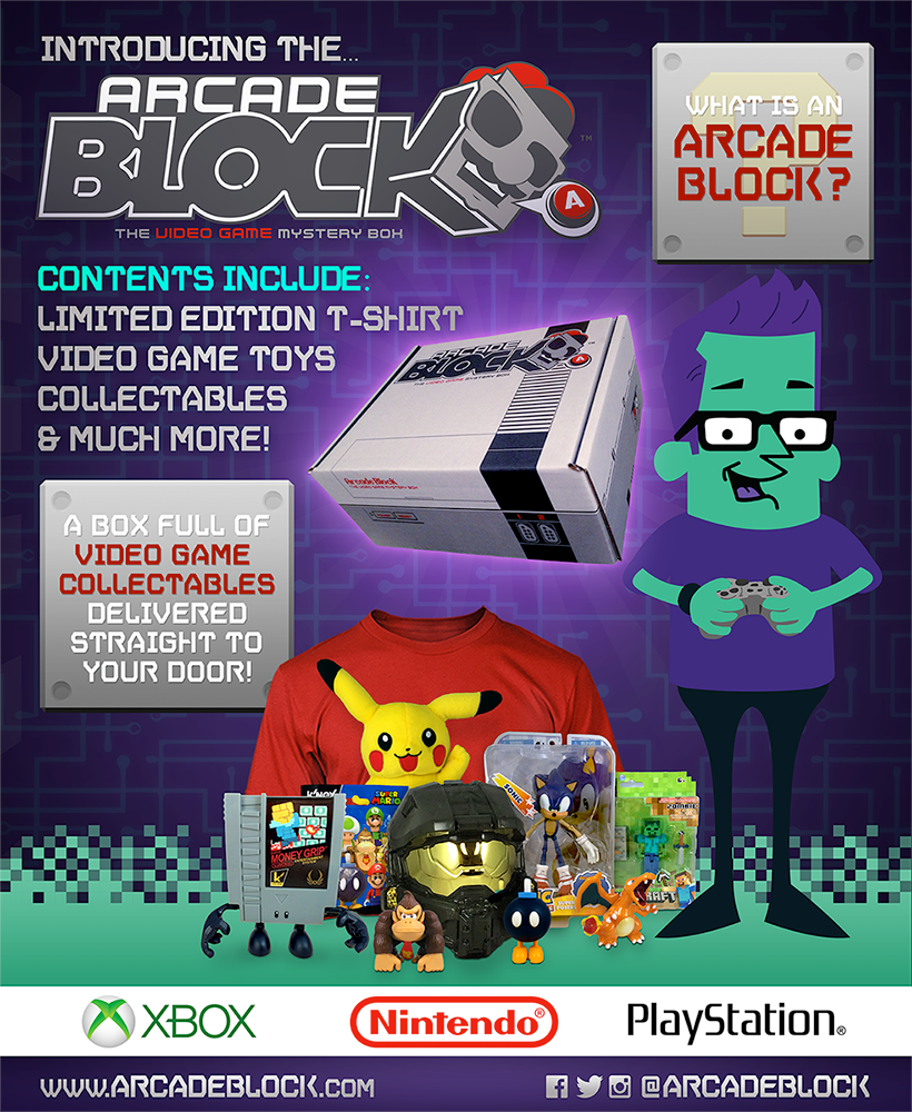 ShirtPunch Arcade Block The Video Game Toy & Collectable