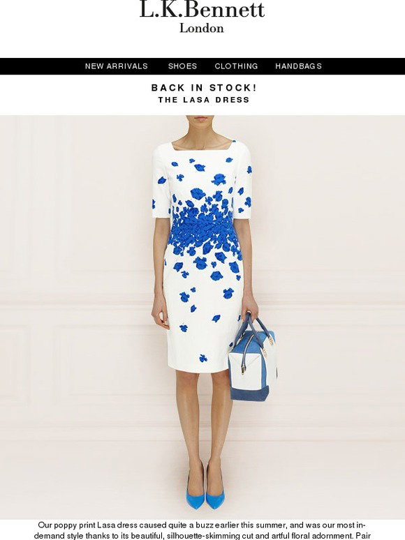 L.K.Bennett: The Lasa Dress is Back In 