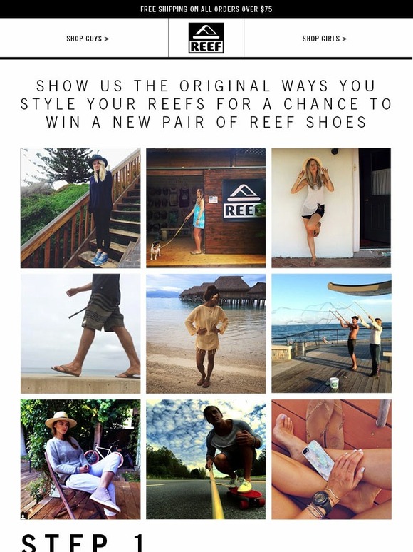 Reef Show us How You Style Your Reefs Win a Pair of Reef Shoes Milled