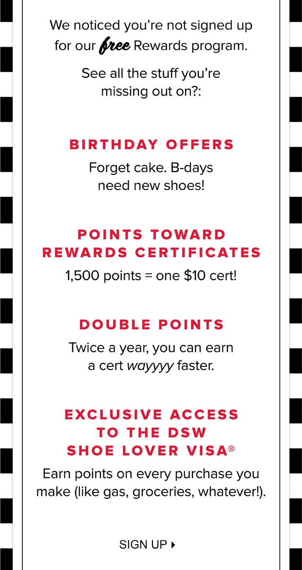 Dsw rewards fashion program