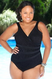 Women's Plus Size Swimwear - Miraclesuit Horizon 1 Pc Swimsuit