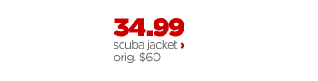 34.99 scuba jacket orig. $60