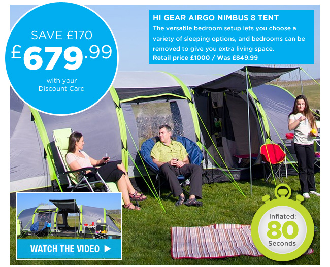 Nimbus 8 outlet tent