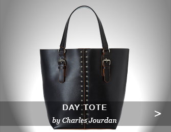 CHARLES JOURDAN Black Day Tote