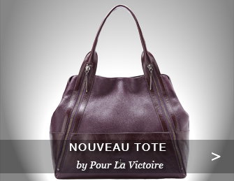 POUR LA VICTOIRE Plum Nouveau Tote