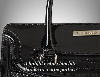 CHARLES JOURDAN Black Daina Satchel
