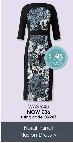   Floral Panel Illusion Dress