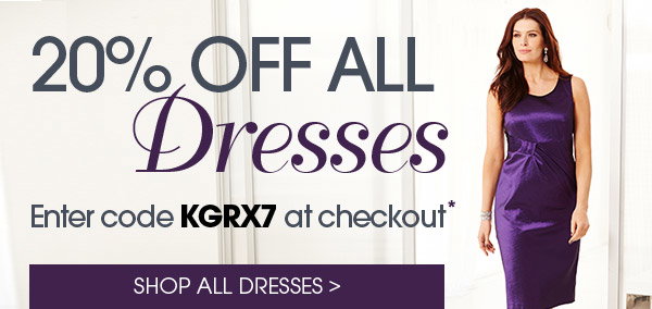   20 % off Dresses - Enter code KGRX7 - Shop all Dresses