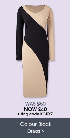   Colour block dress