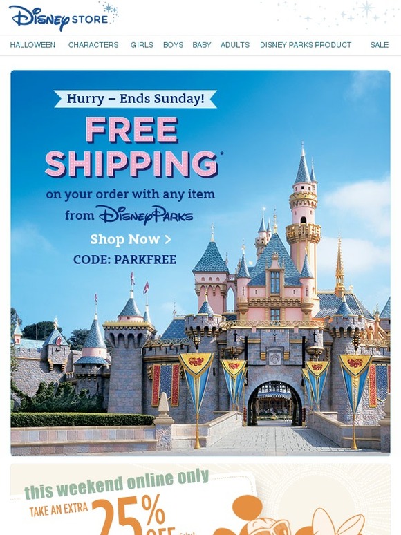 Disney Store FREE SHIPPING with any Disney Parks item Milled