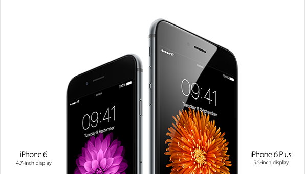 iPhone 6 - 4.7 inch display - iPhone 6 Plus - 5.5 inch display