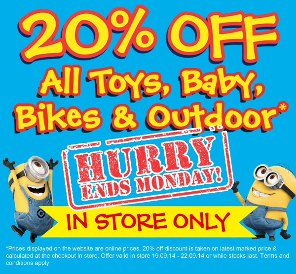 Smyths Toys HQ: 20% Off All Toys, Baby, Bikes & Outdoor In Store! Hurry ...