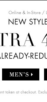 Extra 40% Off - Men's