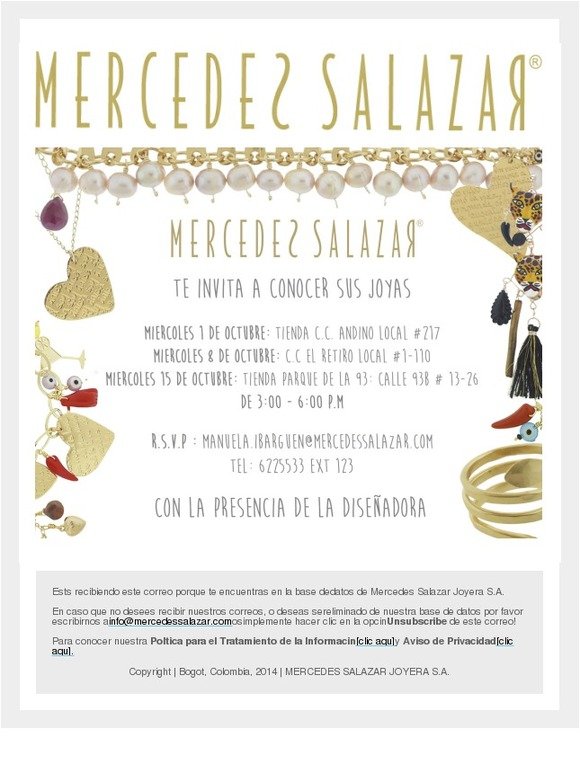 Invitación de Mercedes Salazar