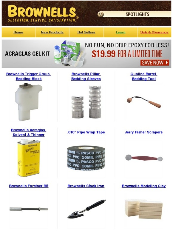 Brownells: Get back in action with these great accurizing products