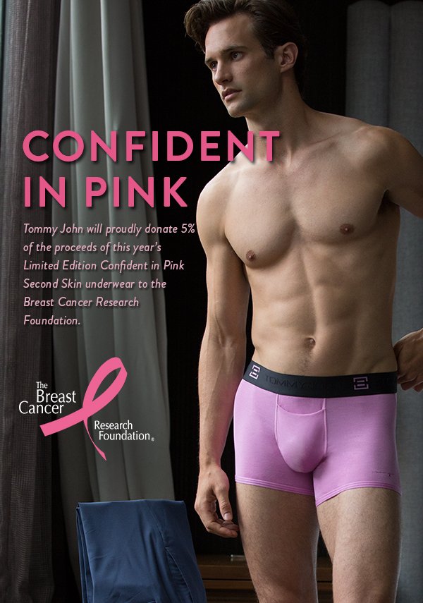 Tommy John: Real men wear PINK ….and TOMMY JOHN. Limited