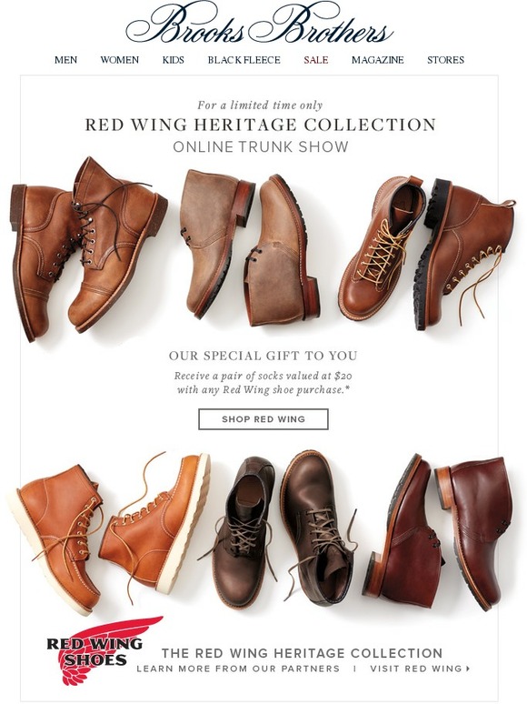 red wing brooks brothers