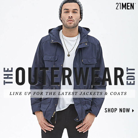 21Men. The outerwear Edit.