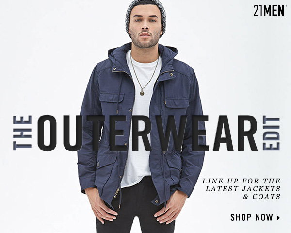 21Men. The outerwear Edit.