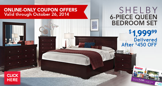 Costo: Save on Shelby 6-Piece Queen Bedroom Set, Samsung ...