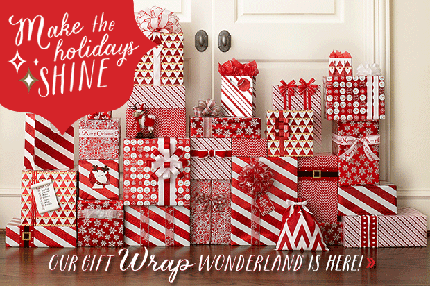container store holiday gift wrap