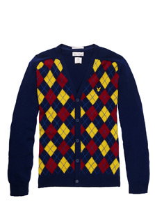 1960 Lambswool Argyle Cardigan