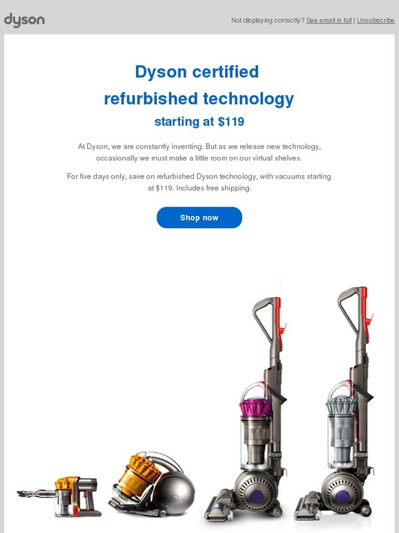 Dyson Refurbished Dyson vacuum sale Milled