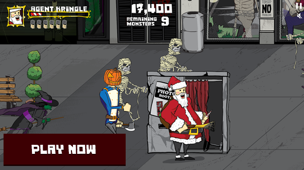 Santa Sleighs Halloween