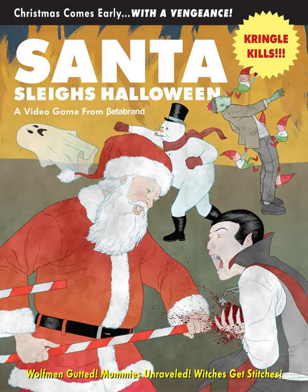 Santa Sleighs Halloween