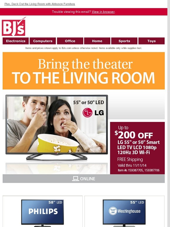 BJs Wholesale Club Save Up to 200 on LG TVs Milled