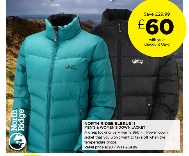 north ridge down jacket