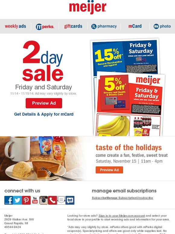 Meijer: Preview the 2 Day Sale Now | Milled