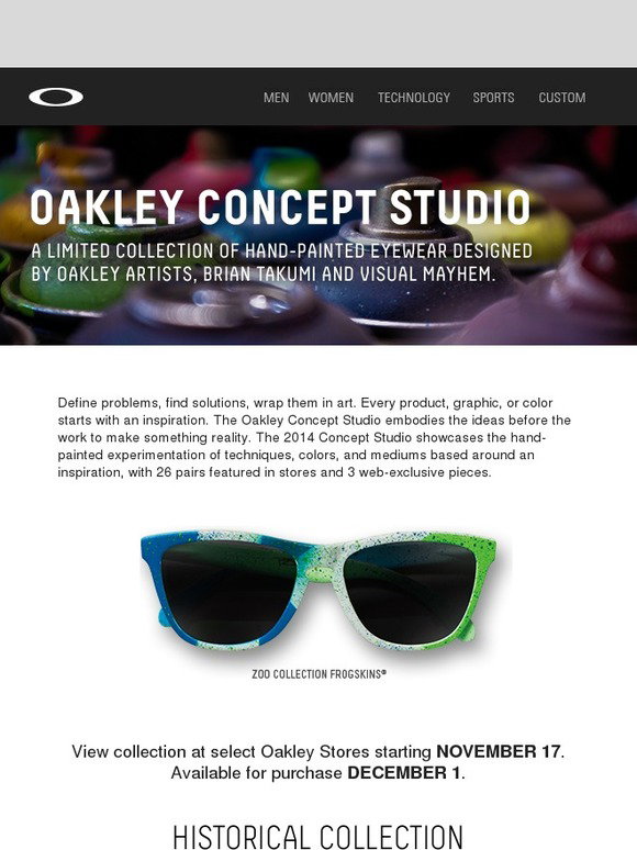 Oakley Vault Oakley Concept Studio Limited Edition Eyewear Collection Milled