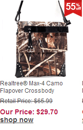 Realtree® Max-4 Camo Flapover Crossbody
