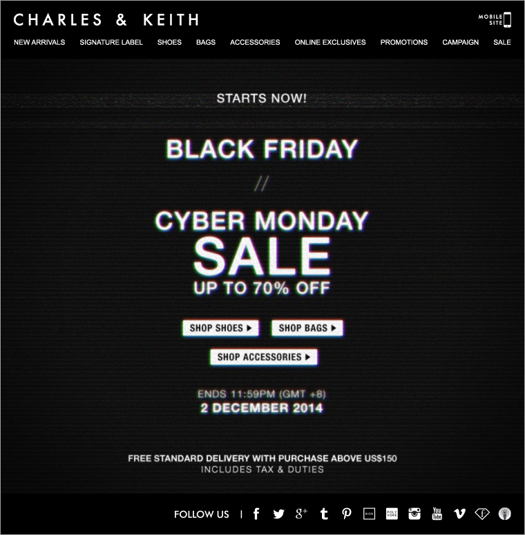 Promotions - CHARLES & KEITH US