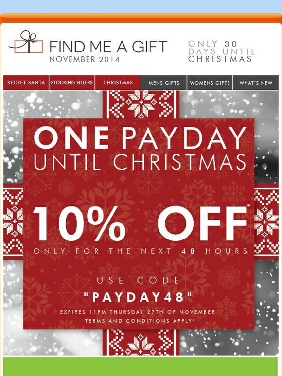 10% Off*|Code PAYDAY48| Payday Deals!