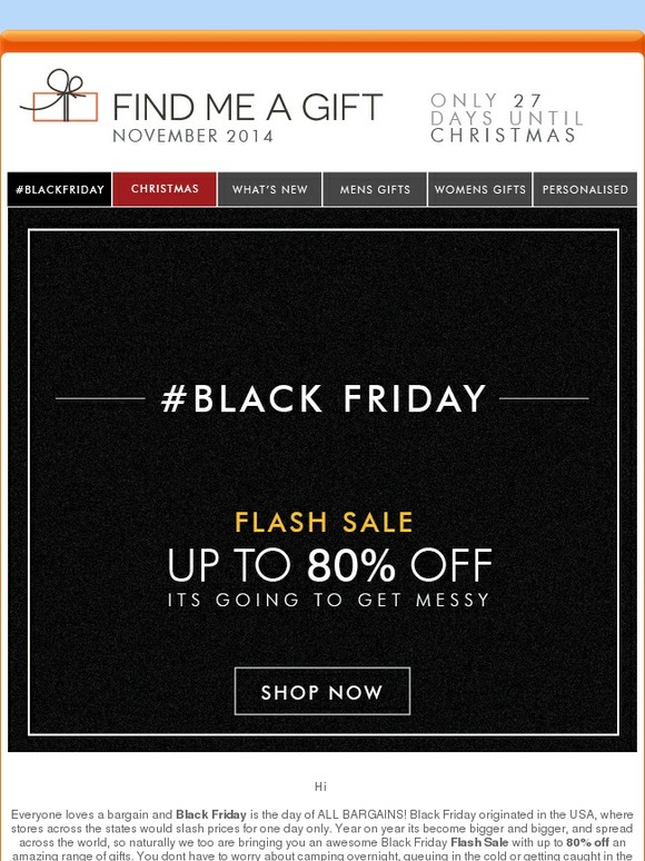 Up to 80% OFF | Black Friday Flash Sale!