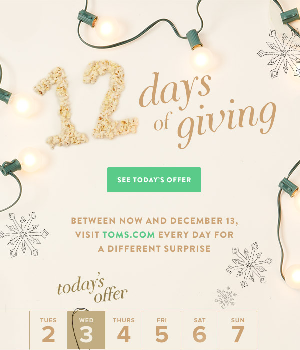 12 Days of Giving - See Today's Offer