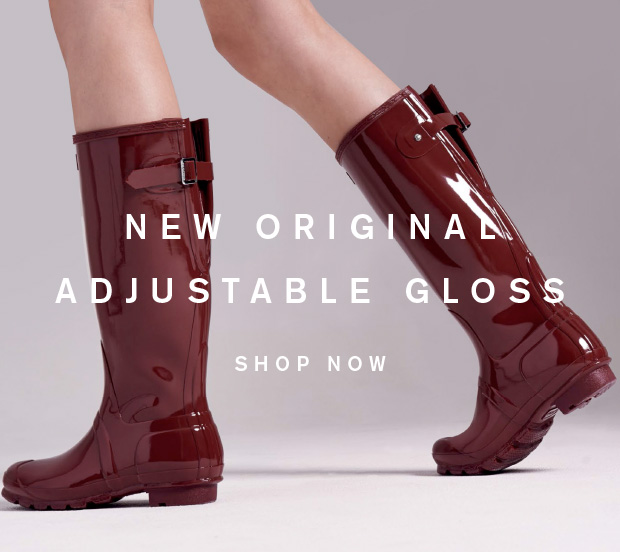 hunter gloss adjustable boots