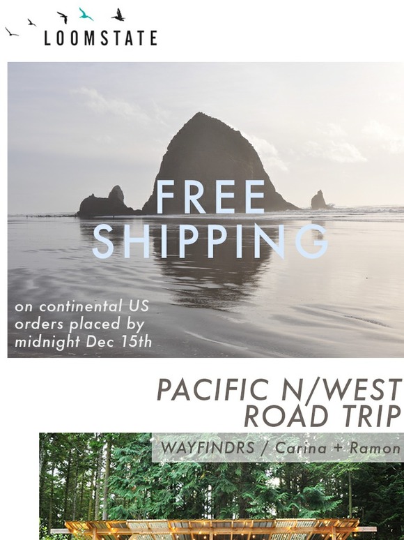 ➳ Free Shipping + Pacific Northwest Road Trippin' ➳
