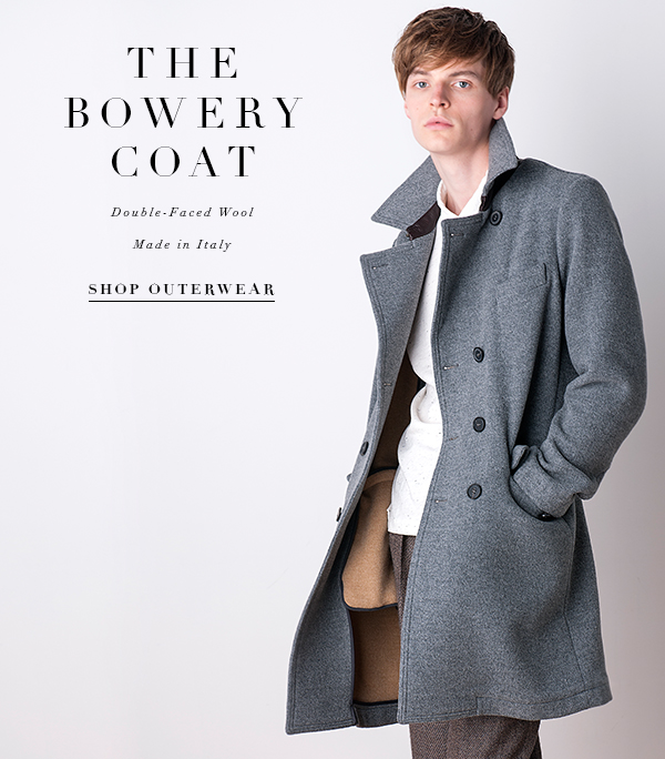 Billy Reid The Bowery Coat Shop Men s Holiday Outerwear Milled