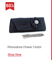 Rhinestone Flower Clutch