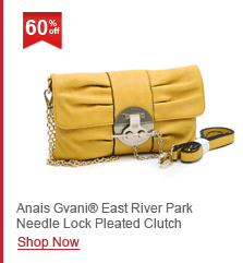 Anais Gvani® East River Park Needle Lock Pleated Clutch