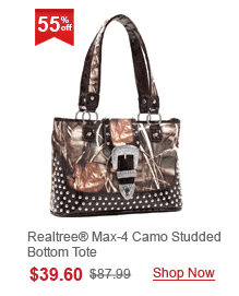Realtree® Max-4 Camo Studded Bottom Tote