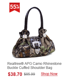 Realtree® APG Camo Rhinestone Buckle Cuffed Shoulder Bag