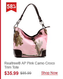 Realtree® AP Pink Camo Croco Trim Tote