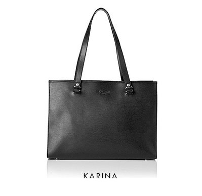 Karina Printed Leather Mini Tablet Tote